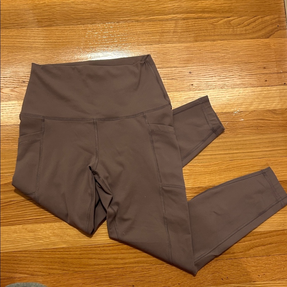 90 Degree By Reflex Taupe Leggings Size Medium